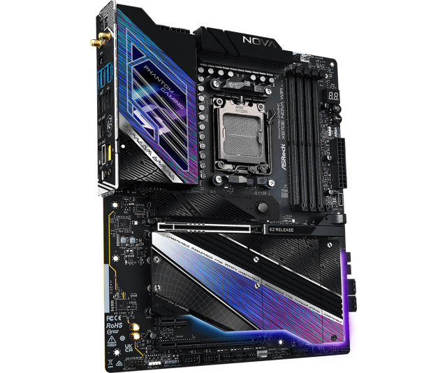 Дънна платка ASROCK X870E NOVA WIFI7, AM5, 5x DDR5, 4x M.2, 4x SATA, HDMI, ATX