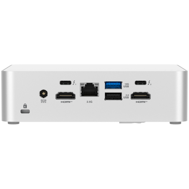 Компютър ASUS NUC 15pro+, Intel Core Ultra 7 255H 16C (1.5 / 5.1 GHz, 24MB Cache), Intel Arc 140T, SO-DIMM DDR5 no-RAM / no-SSD, Wi-Fi 7+BT, No OS