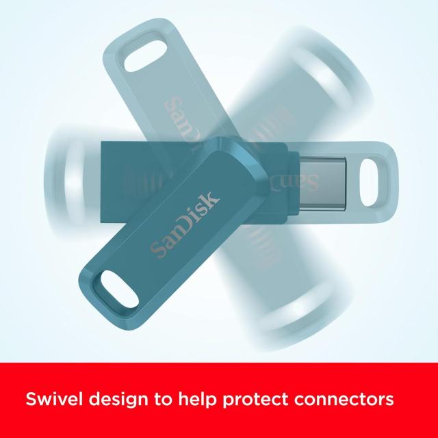 USB памет SanDisk Ultra Dual Drive Go, 256 GB, USB 3.2 Type-C 1st Gen (USB 3.0), BLUE