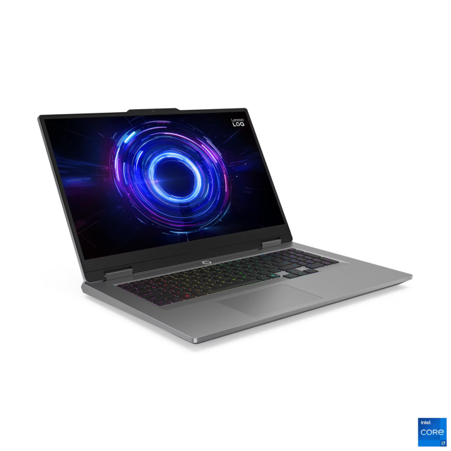 Лаптоп Lenovo LOQ 17IRX10, Intel Core i7-13650HX 14C (2.6/4.9GHz, 24MB Cache), 17.3" (43.94 cm) FHD IPS Anti-glare, 165MHz, NVIDIA RTX 5060 8GB GDDR7, 32GB DDR5, 1TB M.2 NVMe SSD, Free DOS