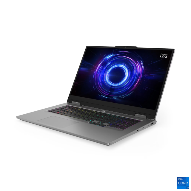 Лаптоп Lenovo LOQ 17IRX10, Intel Core i7-13650HX 14C (2.6/4.9GHz, 24MB Cache), 17.3" (43.94 cm) FHD IPS Anti-glare, 165MHz, NVIDIA RTX 5060 8GB GDDR7, 32GB DDR5, 1TB M.2 NVMe SSD, Free DOS