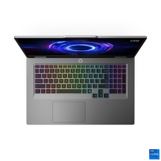 Лаптоп Lenovo LOQ 17IRX10, Intel Core i7-13650HX 14C (2.6/4.9GHz, 24MB Cache), 17.3" (43.94 cm) FHD IPS Anti-glare, 165MHz, NVIDIA RTX 5060 8GB GDDR7, 32GB DDR5, 1TB M.2 NVMe SSD, Free DOS