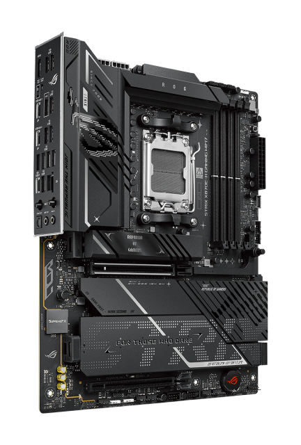 Дънна платка ASUS ROG STRIX X870E-H GAMING WIFI7, AM5, 4xDDR5, 4 x M.2 slots, 4 x SATA 6Gb/s, HDMI, ATX