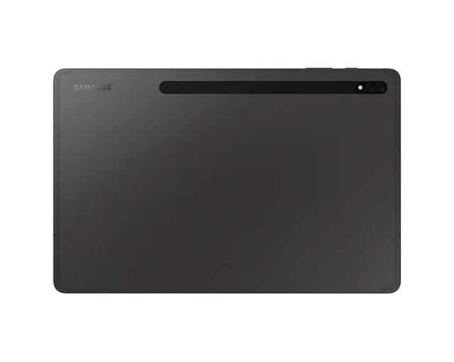 Таблет Samsung SM-X806 TAB S8+ 5G 12.4", 2800 x 1752 Super AMOLED, HDR10+, 120Hz, 128GB, Octa-Core (1x3.00 GHz, 3x2.5 GHz, 4x1.8GHz), 8 GB RAM , 4xAKG Tuned Speakers, Bluetooth 5.2, 13 MP, 6 MP + 12 MP Selfie, 10 090 mAh, Android 12, Dark Gray