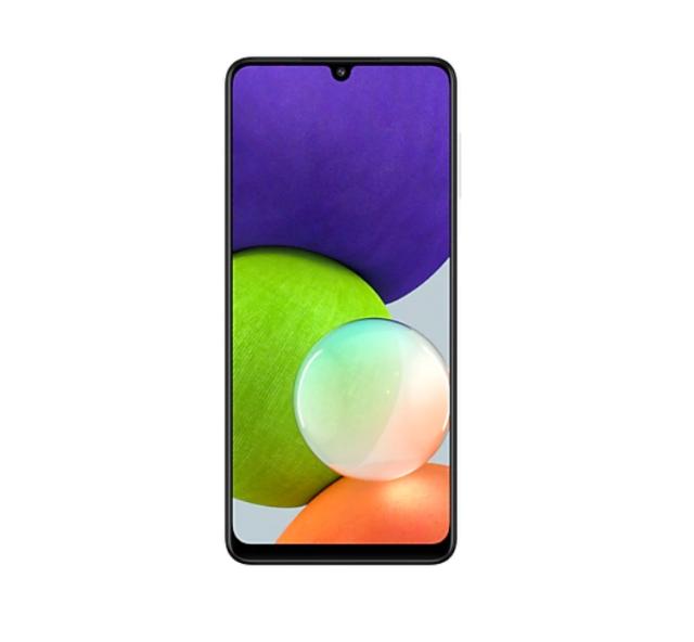 Мобилен телефон Samsung SM-A225 GALAXY A22 128 GB, 4 GB RAM, 6.4", 720 x 1600 HD+, 48.0 MP + 8.0 MP + 2.0 MP + 2.0 MP+ 13.0 MP Selfie, 5000 mAh, 4G, Dual SIM, White