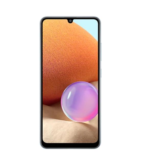 Мобилен телефон Samsung SM-A325 GALAXY A32 128 GB, Octa-Core (2x2.0 GHz, 6x1.8 GHz), 4GB RAM, 6.4" 1080x2400 90 Hz Super AMOLED, 64.0 MP + 8.0 MP + 5.0 MP + 5.0 MP, 5000 mAh, 4G, Dual SIM, Blue