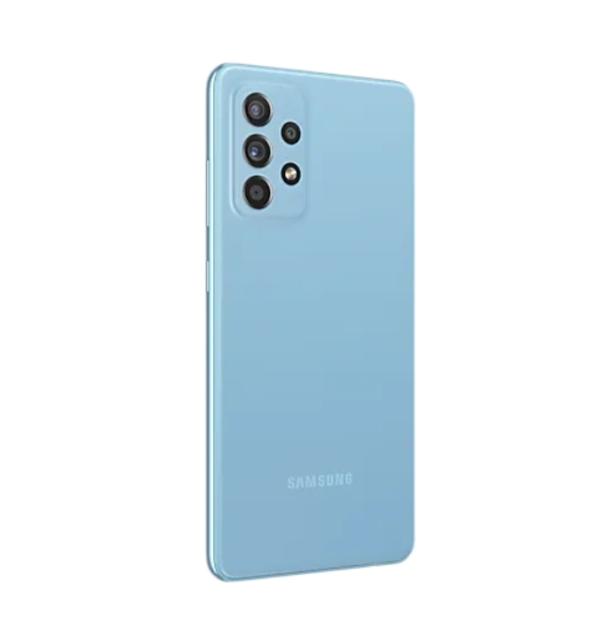 Мобилен телефон Samsung SM-A525 GALAXY A52 128 GB, Octa-Core (2x2.2 GHz, 6x1.8 GHz), 6 GB RAM, 6.5" 1080x2400 90 Hz Super AMOLED, 64.0 MP + 8.0 MP + 5.0 MP + 2.0 MP + 32.0 MP Selfie, 4500 mAh, 4G, Dual SIM, Blue