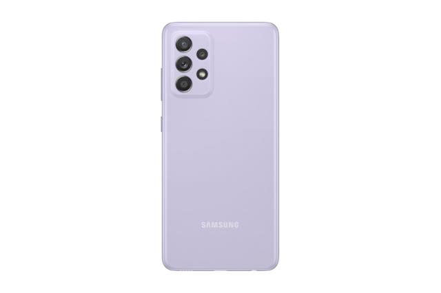 Мобилен телефон Samsung SM-A528 GALAXY A52s 5G 128 GB, Octa-Core (4x2.4 GHz, 4x1.8 GHz), 6 GB RAM, 6.5" 1080x2400 120 Hz Super AMOLED, 64.0 MP + 12.0 MP + 5.0 MP + 5.0 MP + 32.0 MP Selfie, 4500 mAh, Dual SIM, Lavender