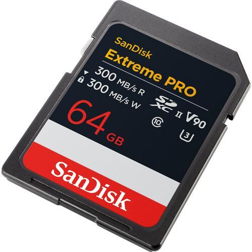 Карта памет SANDISK Extreme PRO SDXC, 64GB, UHS-II, Class 10, V90