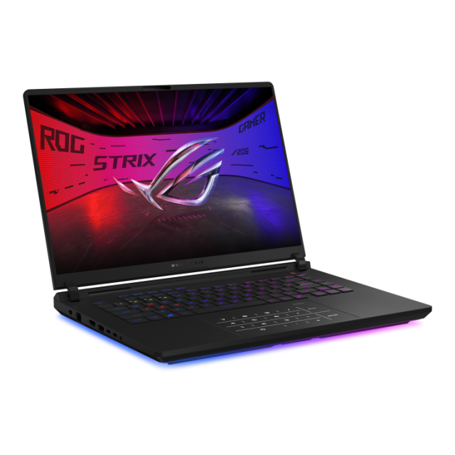 Лаптоп ASUS ROG Strix SCAR 16 2025 G635LX-RW103X, Intel Core Ultra 9 275HX 24C (2.70 / 5.40 GHz, 36MB Cache), 16.0" (40.64 cm) WQXGA, Mini LED, 240Hz, NVIDIA RTX 5090 24GB GDDR7 DLSS 4, 64GB DDR5, 2TB M.2 NVMe SSD, Windows 11 Pro
