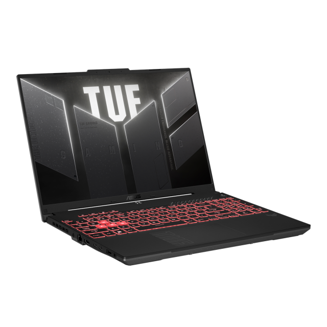Лаптоп ASUS TUF Gaming A16 2024 FA607NUG-RL117, AMD Ryzen 7 7445HS 6C (3.2 / 3.55 GHz, 16MB Cache), 16.0" (40.64 cm) IPS Full HD+, NVIDIA RTX 4050 6GB GDDR6 DLSS 3, 16GB DDR5, 512GB M.2 NVMe SSD, Free DOS