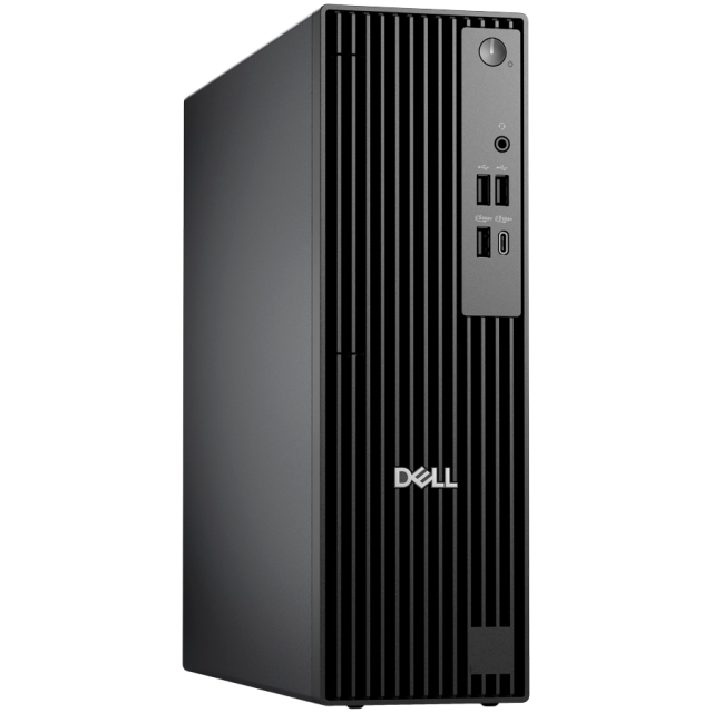 Компютър Dell Pro Slim QCS1250, Intel Core i7-14700 20C (2.50 / 5.60 GHz, 33MB Cache), Intel UHD Graphics 770, 8GB DDR5, 512GB SSD M.2 NVMe, BG клавиатура и мишка, Linux Ubuntu