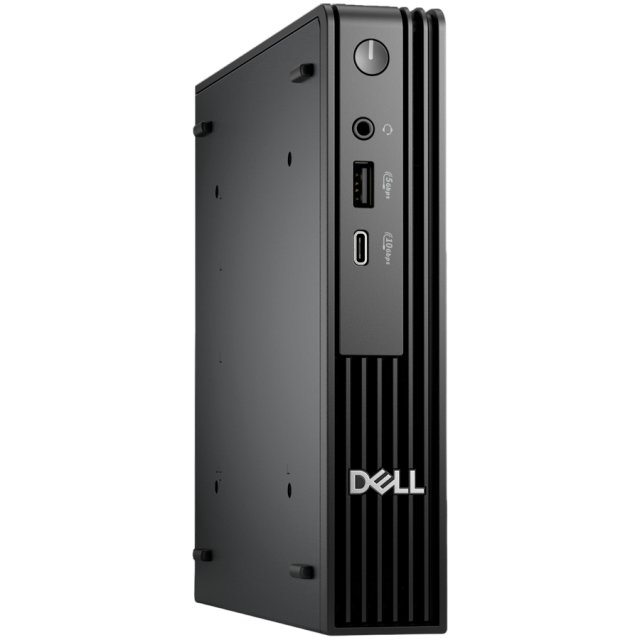 Компютър Dell Pro Micro QCM1250, Intel Core Ultra 5 235T 14C (1.6/- 5.0 GHz, 24MB Cache), 8GB DDR5, 512 GB SSD M.2 NVMe, BG KBD, Mouse, Ubuntu