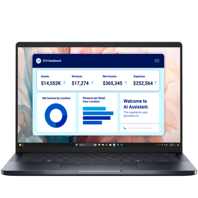 Лаптоп Dell Pro 14 Plus PB14250, Intel Core Ultra 5 225U 12C (2.4 / 4.8 GHz, 12MB Cache), 14.0" (35.56 cm) FHD+ IPS, Integrated Intel Graphics, 16GB DDR5, 512GB M.2 NVMe SSD, WiFi+BT, FHD Cam+Mic, BG Backlit KBD, Windows 11 Pro