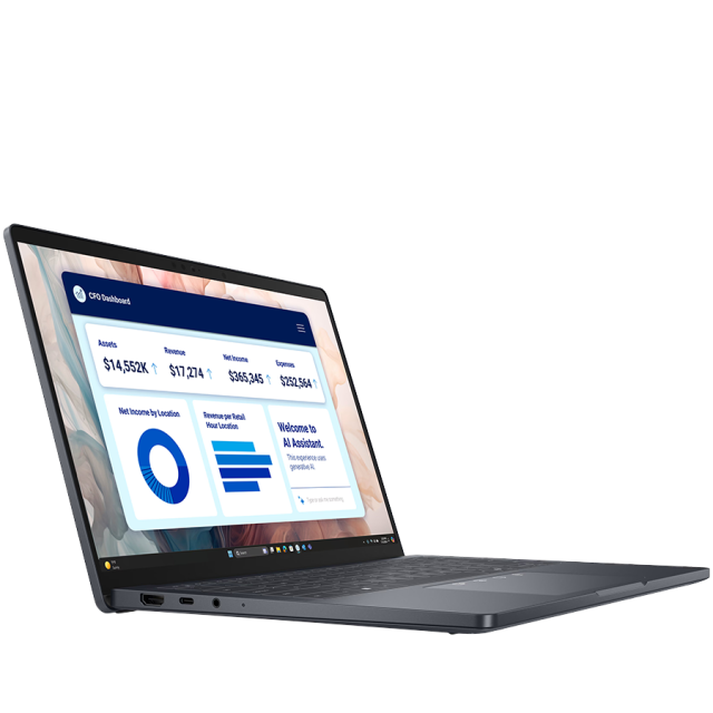 Лаптоп Dell Pro 14 Plus PB14250, Intel Core Ultra 5 225U 12C (2.4 / 4.8 GHz, 12MB Cache), 14.0" (35.56 cm) FHD+ IPS, Integrated Intel Graphics, 16GB DDR5, 512GB M.2 NVMe SSD, WiFi+BT, FHD Cam+Mic, BG Backlit KBD, Windows 11 Pro