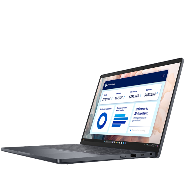 Лаптоп Dell Pro 14 Plus PB14250, Intel Core Ultra 5 225U 12C (2.4 / 4.8 GHz, 12MB Cache), 14.0" (35.56 cm) FHD+ IPS, Integrated Intel Graphics, 16GB DDR5, 512GB M.2 NVMe SSD, WiFi+BT, FHD Cam+Mic, BG Backlit KBD, Windows 11 Pro
