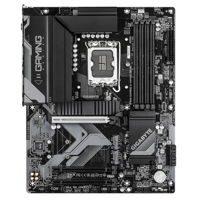 Дънна платка GIGABYTE B760 GAMING X WF6E GEN5, LGA1700, 4x DDR4, 3 x M.2, 4 x SATA 6Gb/s, HDMI, DP, ATX