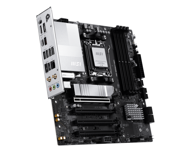 Дънна платка MSI PRO B850M-P WIFI, AM5, 4 x DDR5, 3 x M.2, 4 x SATA, HDMI, mATX