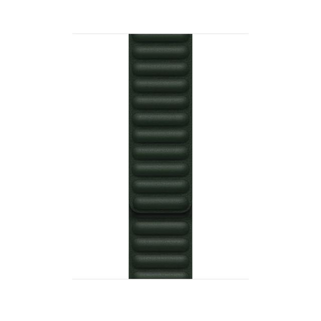 Каишка за часовник Apple Watch 45mm Sequoia Green Leather Link - S/M