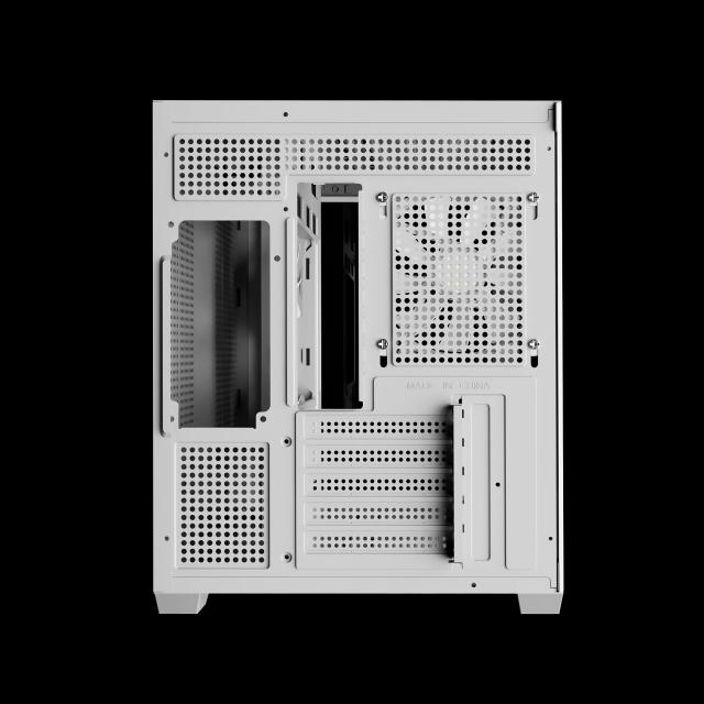 Кутия Gamdias AURA GC10M v2 White, Mini Tower, 1x USB-A USB 2.0, 1x USB-C USB 3.1, 1x HD Audio, Micro ATX, Mini ITX