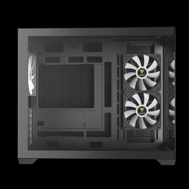 Кутия Gamdias AURA GC10M v2, Mini Tower, 1x USB-A USB 2.0, 1x USB-C USB 3.1, 1x HD Audio, Micro ATX, Mini ITX