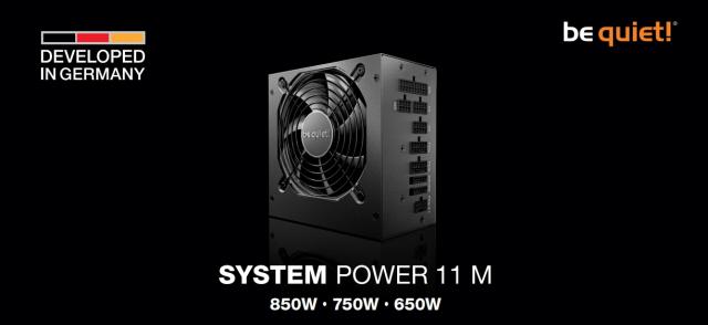 Захранване be quiet! System Power 11 M 650W, Active PFC, ATX 3.1, 80 PLUS GOLD,  Bulk