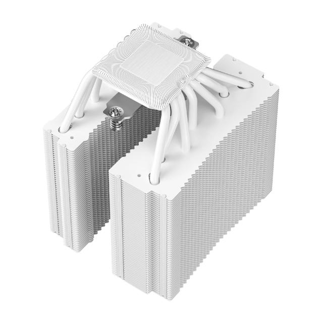 Охладител за процесор DeepCool ASSASSIN IV VC ELITE WHITE - Vapor Chamber, Dual-Tower, 3 pin ADD-RGB 5V / 4 pin PWM, LGA1851/AM5