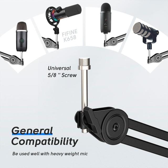 Стойка за микрофон FIFINE BM63 Super Steady Boom Arm
