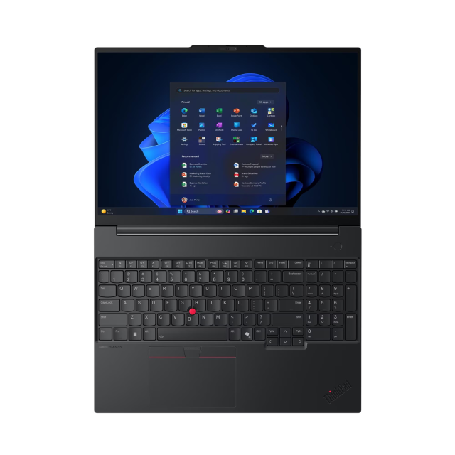 Лаптоп Lenovo ThinkPad E16 G3, Intel Core Ultra 7 255H 16C (1.5 / 5.1 GHz, 24MB Cache), 16.0" (40.64 cm) WUXGA IPS Anti-glare, Intel Arc 4 Core, 32GB DDR5, 1TB M.2 NVMe SSD, Windows 11 Pro