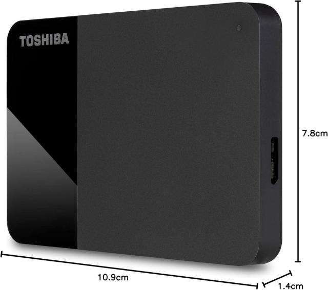 Външен диск Toshiba Canvio Ready 2020, 1TB 2.5" (6.35 cm), USB 3.2 Gen 1, черен