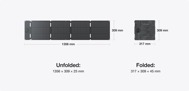 Соларен панел, Ecoflow 600W Portable Solar Panel (Type-C)
