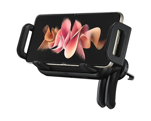 Безжично зарядно Samsung Wireless Car Charger, 1x USB-C(ж), 9W, черно