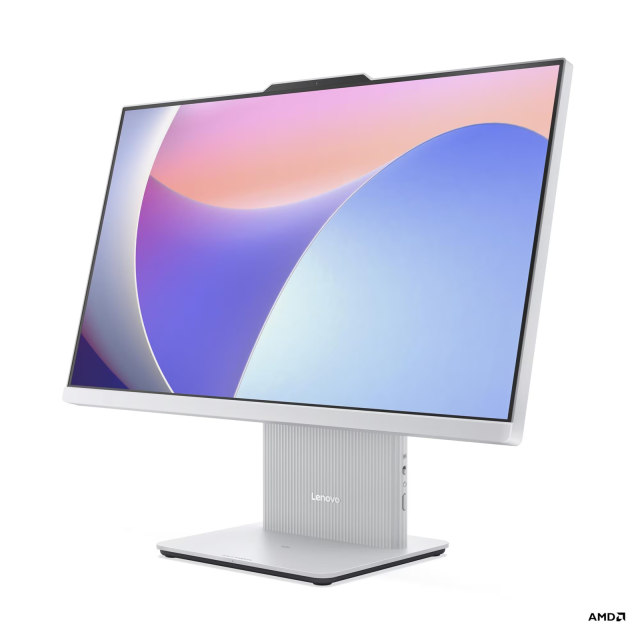 Компютър Lenovo IdeaCentre AIO 24ARR9, AMD Ryzen 7 7735HS 8C (3.2/4.75GHz, 16MB Cache), 23.8" (60.45 cm) FHD IPS Anti-Glare, 16GB DDR5, 512GB SSD NVMe, Free DOS