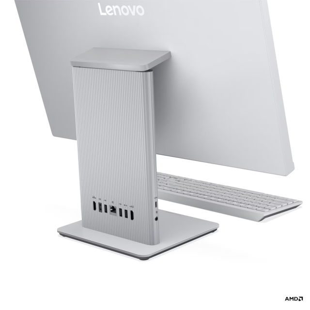 Компютър Lenovo IdeaCentre AIO 24ARR9, AMD Ryzen 7 7735HS 8C (3.2/4.75GHz, 16MB Cache), 23.8" (60.45 cm) FHD IPS Anti-Glare, 16GB DDR5, 512GB SSD NVMe, Free DOS