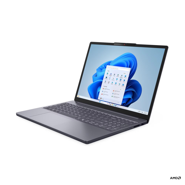 Лаптоп Lenovo IdeaPad Slim 3 15ARP10, AMD Ryzen 5 7535HS 6C (3.3 / 4.55 GHz, 16MB Cache), 15.3" (38.86 cm) WUXGA IPS, AMD Radeon 660M, 24GB DDR5, 1TB M.2 NVMe SSD, Free DOS