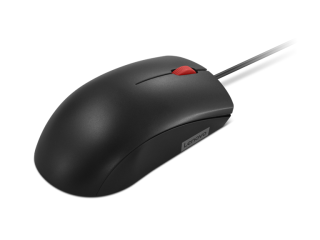 Мишка Lenovo 120 WIRED BLACK, оптична (1600 dpi), USB