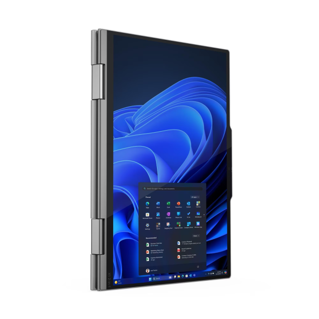Лаптоп Lenovo ThinkPad X1 2-in-1 G10 Aura Edition, Intel Core Ultra 7 255U 12C (1.7 / 5.2 GHz, 12MB Cache), 14.0" (35.56 cm) 2.8K OLED Anti-smudge, Touchscreen, 16GB LPDDR5X, 512 GB M.2 NVMe SSD, Windows 11 Pro