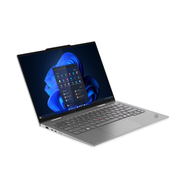 Лаптоп Lenovo ThinkPad X1 2-in-1 G10 Aura Edition, Intel Core Ultra 7 255U 12C (1.7 / 5.2 GHz, 12MB Cache), 14.0" (35.56 cm) 2.8K OLED Anti-smudge, Touchscreen, 16GB LPDDR5X, 512 GB M.2 NVMe SSD, Windows 11 Pro