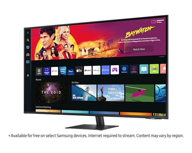 Монитор Samsung 43BM700, 43" VA LED, SMART, 60 Hz, 4 ms GTG, 3840x2160, 300 cd/m2, 5000:1, HDR 10, Eye Saver, Flicker Free, Auto Source Switch+, USB-C, 3xUSB 2.0, 2xHDMI 1.4, Wi-Fi 5, Bluetooth 4.2, Speakers, 178°/178°, Black