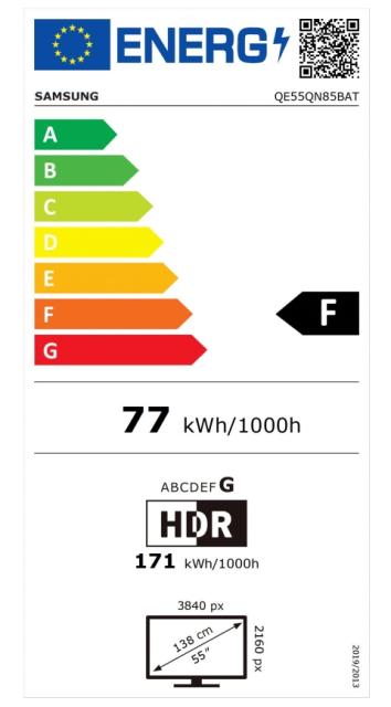 Телевизор Samsung 55" QE55QN85B 4K/UHD Smart TV, HDR10+, DVB-T2/C/S2 x 2, WiFi5, LAN, Bluetooth 5.2, 4x HDMI, 2x USB