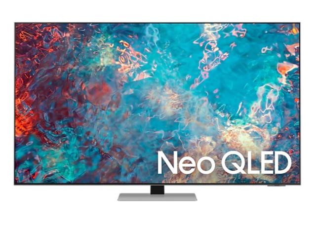 Телевизор Samsung 65'' 65QN85 QLED FLAT, SMART, 4300 PQI, Mini LED, Micro Dimming, Quantum HDR 24x , HDR 10+, Dolby Digital Plus, Q-Symphony, Bixby, Bluetooth 5.2, Wi-Fi, 4xHDMI, 2xUSB, Frameless, Tizen, Frost Silver