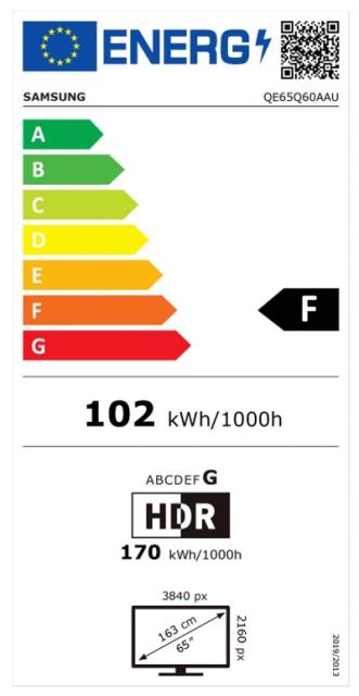 Телевизор Samsung 65'' 65Q60A QLED FLAT, SMART, 3100 PQI, Dual LED, Micro Dimming, Quantum HDR, HDR 10+, Dolby Digital Plus, Q-Symphony, Mirroring, Bixby, Bluetooth 4.2, Wi-Fi 5, 3xHDMI, 2xUSB, Frameless, Tizen, Black