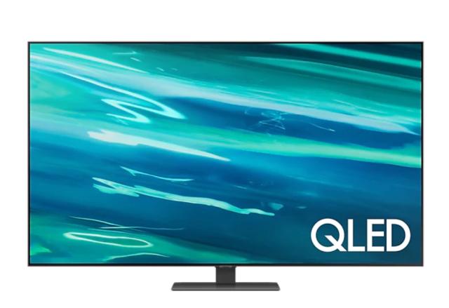 Телевизор Samsung 65'' 65Q80A QLED FLAT, SMART, 3800 PQI, Dual LED, Direct Full Array 8x, Micro Dimming, Quantum HDR 1500, HDR 10+, Dolby Digital Plus, Q-Symphony, Mirroring, Bixby, Bluetooth 4.2, Wi-Fi 5, 4xHDMI, 2xUSB, Frameless, Tizen, Graphite