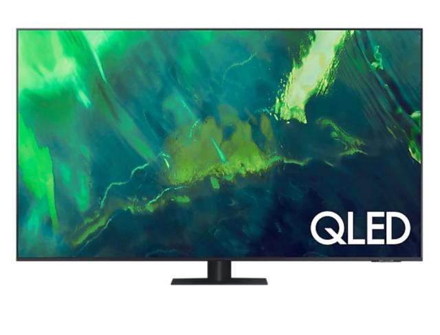Телевизор Samsung 65'' 65Q70A QLED FLAT, SMART, 3400 PQI, Dual LED, Micro Dimming, Quantum HDR, HDR 10+, Dolby Digital Plus, Q-Symphony, Bixby, Bluetooth 4.2, Wi-Fi, 4xHDMI, 2xUSB, Frameless, Tizen, Titanium Gray