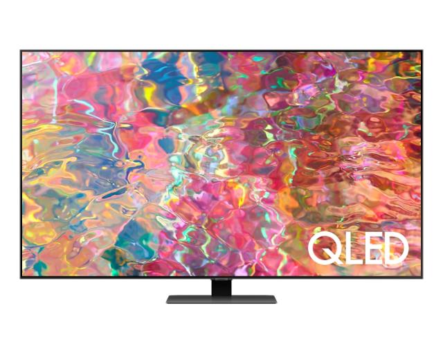 Телевизор Samsung 75'' 75Q80B QLED FLAT, SMART, 3800 PQI, Full-Array Micro Dimming, Quantum HDR 1500, Dolby Digital Plus, Q-Symphony, Bixby, Bluetooth 4.2, Wi-Fi 5, 4xHDMI 2.1, 2xUSB 2.0, Tizen 6.5, Titan Black