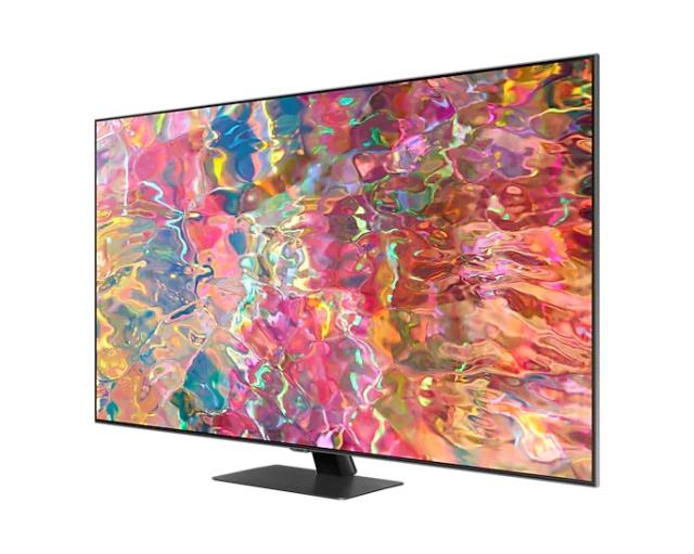 Телевизор Samsung 75'' 75Q80B QLED FLAT, SMART, 3800 PQI, Full-Array Micro Dimming, Quantum HDR 1500, Dolby Digital Plus, Q-Symphony, Bixby, Bluetooth 4.2, Wi-Fi 5, 4xHDMI 2.1, 2xUSB 2.0, Tizen 6.5, Titan Black