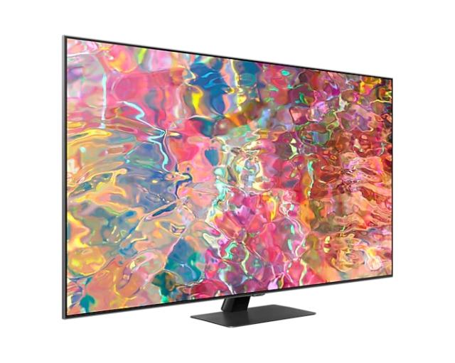 Телевизор Samsung 75'' 75Q80B QLED FLAT, SMART, 3800 PQI, Full-Array Micro Dimming, Quantum HDR 1500, Dolby Digital Plus, Q-Symphony, Bixby, Bluetooth 4.2, Wi-Fi 5, 4xHDMI 2.1, 2xUSB 2.0, Tizen 6.5, Titan Black