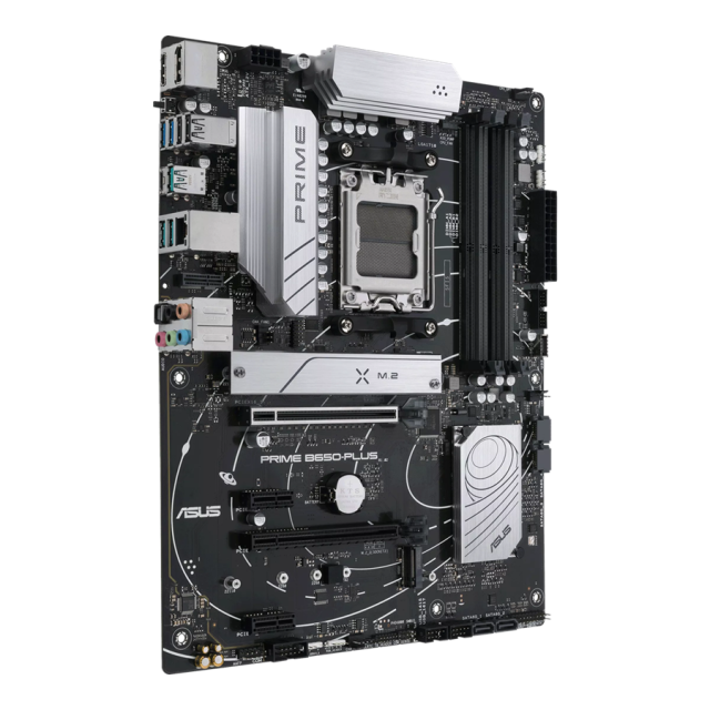 Дънна платка ASUS PRIME B650-PLUS-CSM, AMD AM5, 4x DDR5, 2x M.2 slots, 4x SATA, HDMI, DP, ATX