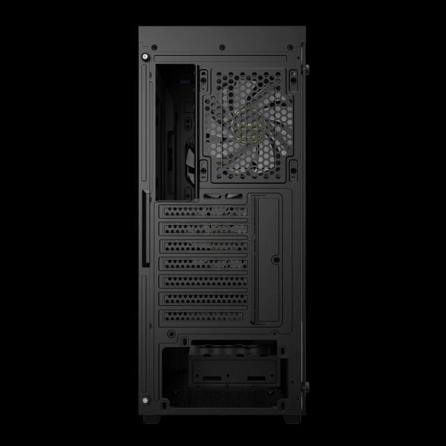 Кутия Gamdias AURA GC4 ELITE, Addressable RGB, Wood, Middle Tower, 1 x USB 3.0, 2 x USB 2.0,  1 x HD Audio, RGB button, ATX, mATX, Mini-ITX