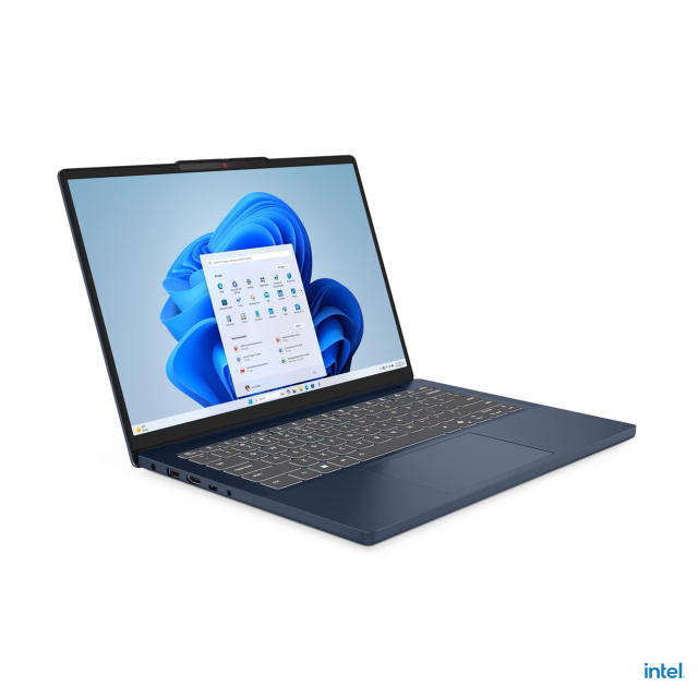 Лаптоп Lenovo  IdeaPad Slim 3 14IRH10, Intel Core i7-13420H 8C (2.40/4.60 GHz, 12MB Cache), 14.0" (35.56 cm) WUXGA IPS Anti-glare Display, Intel UHD Graphics Xe G4 48EUs, 16GB DDR5, 512GB M.2 NVMe SSD, Free DOS